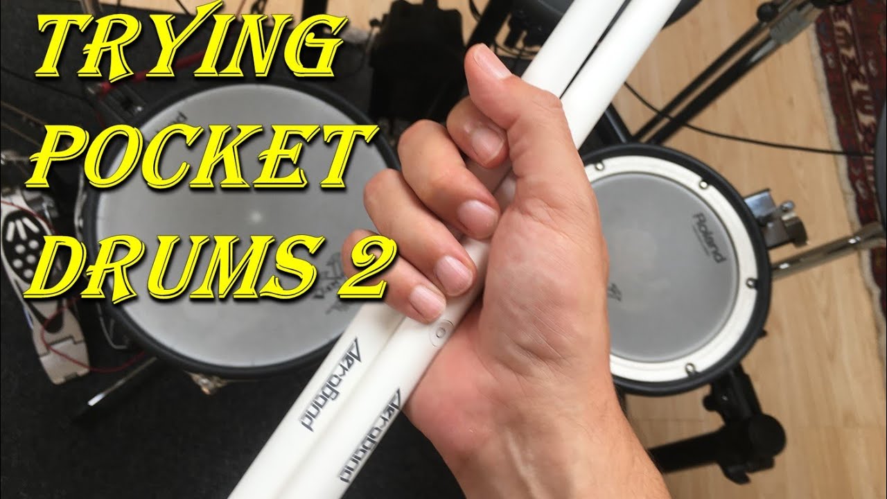 Trying the new Aeroband Pocketdrum 2 portable drum set. - AeroBand