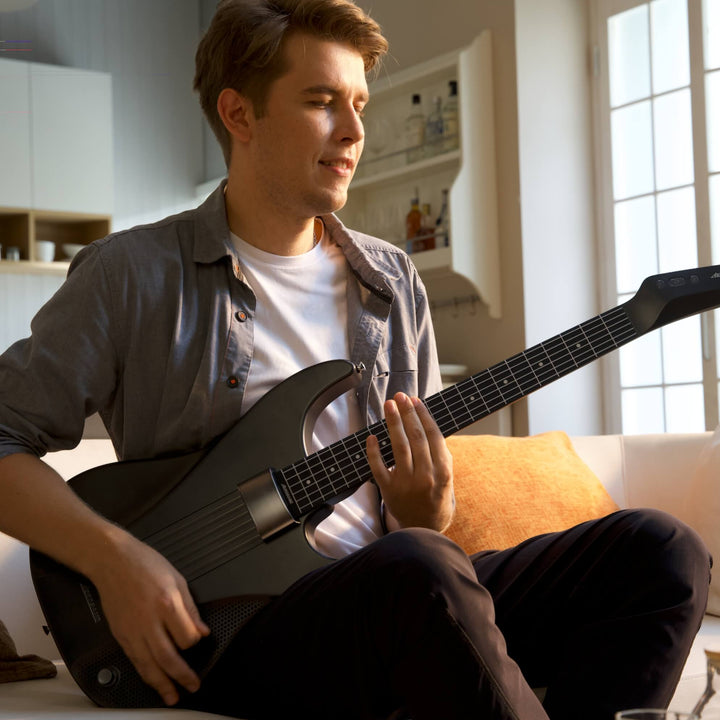 AeroBand PocketGuitar Air Guitar Pick Somatosensory Intelligent Music  Instrument Imitate Guitar Bass Ukulele Support BT Connect To Phone App with