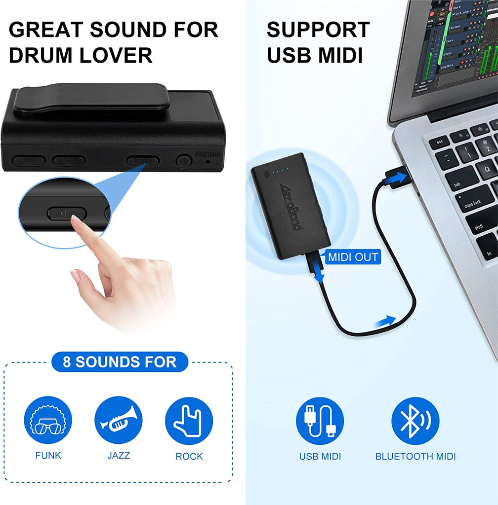 Adaptateur Bluetooth AeroBand - Drumming librement sans aucune application